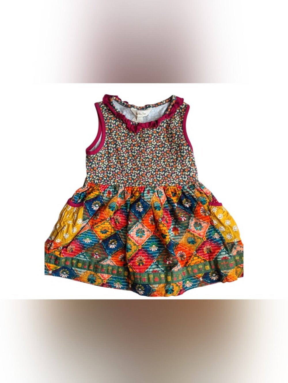 Matilda Jane Knitted Patchwork Top Size 6y
